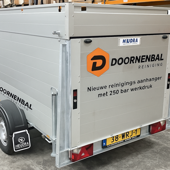 Empas heetwater hogedrukreiniger skid in aanhangwagen